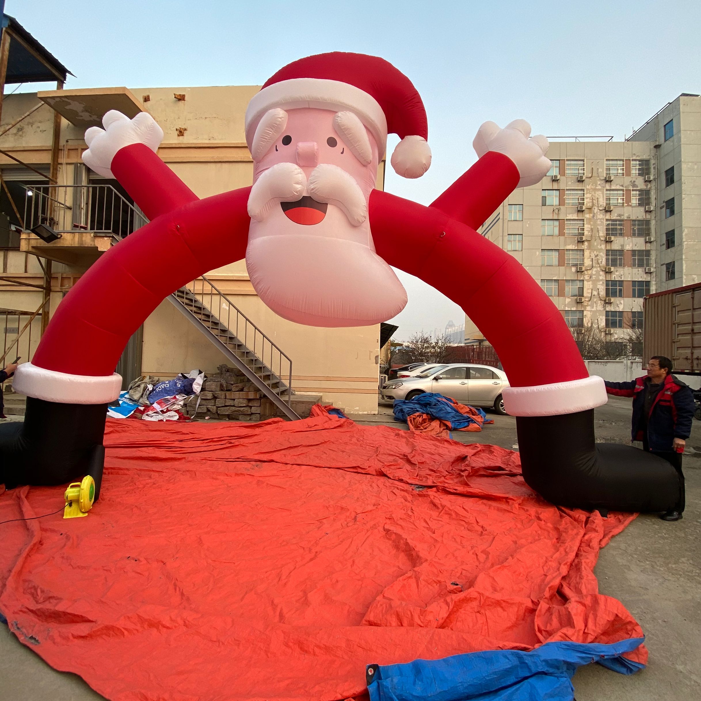 84 m inflatable santa arched inflatable Christmas arch Aiyate