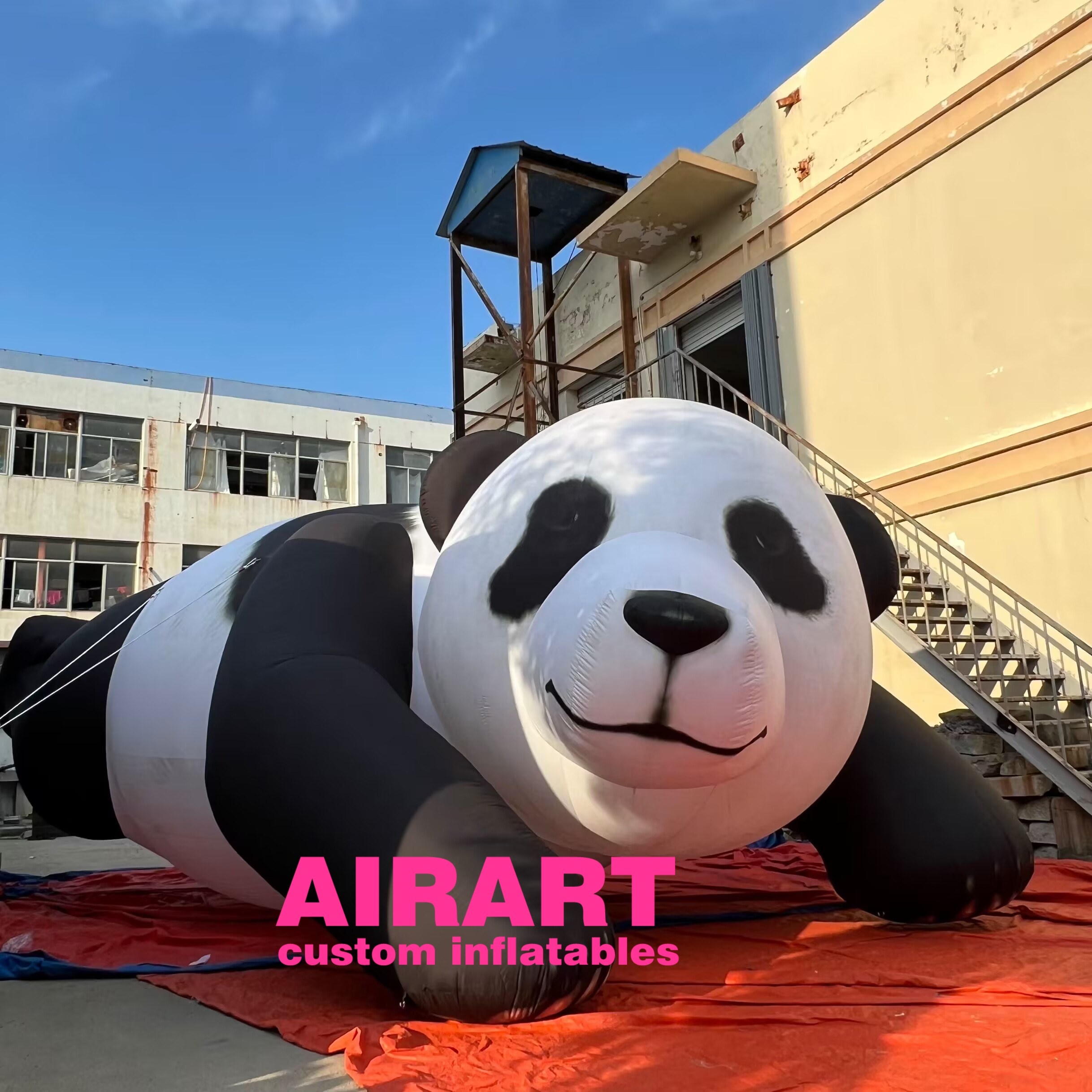 10m giant inflatable panda for event advertising Aiyate