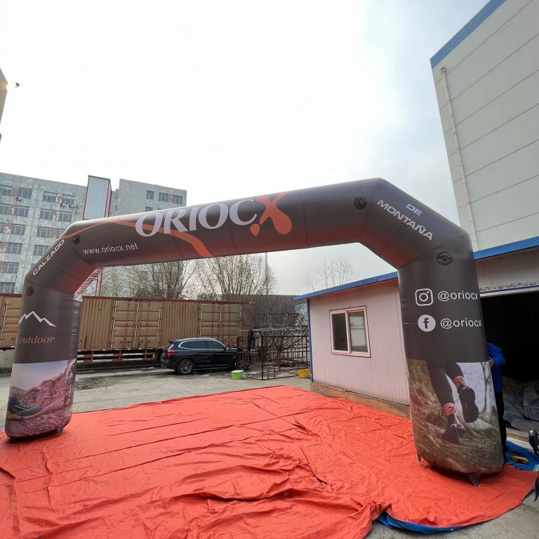 10m span width 5m high inflatable square arch with logo
