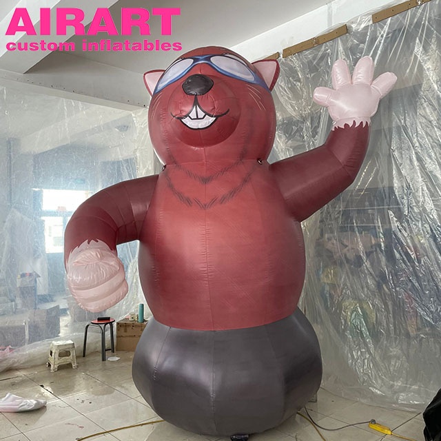 Hot Sale Giant Inflatable animal inflatable Groundhog For Advertising