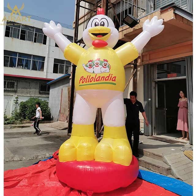 2m to 5m giant inflatable chicken balloon for advertising