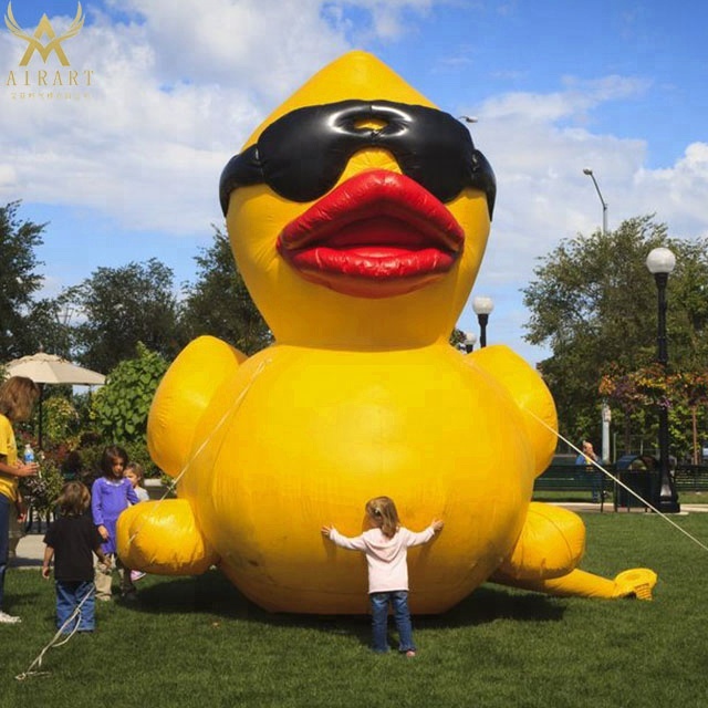 15feet high giant inflatable duck for sale on ground
