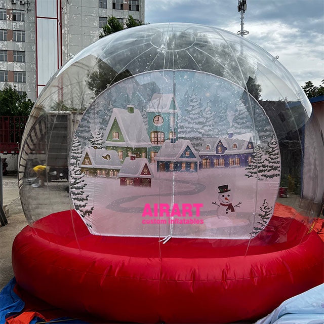 10ft diameter wholesale giant inflatable snow globe for Christmas decoration