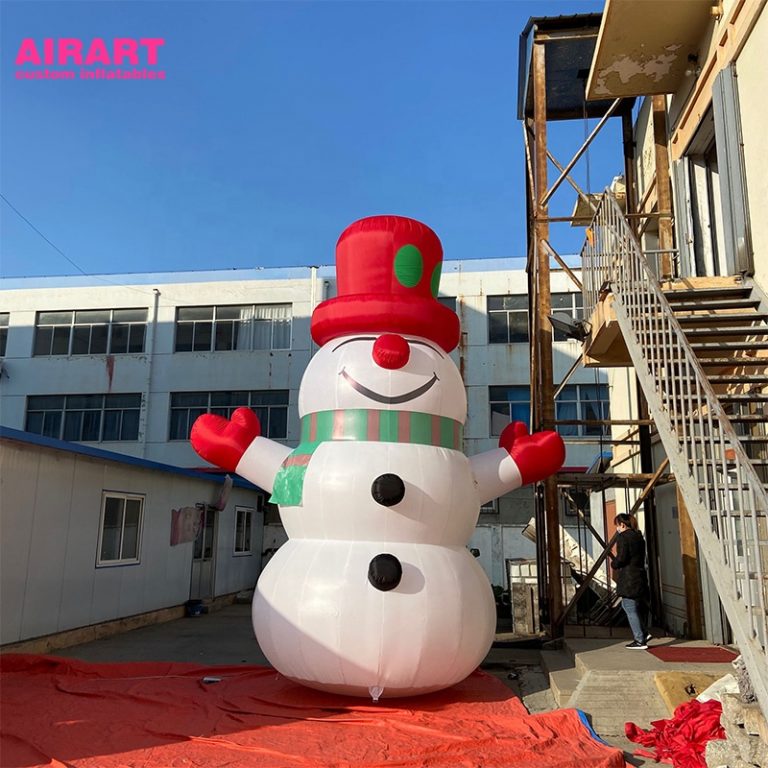 2m high christmas inflatable snowman balloon for holiday decoration