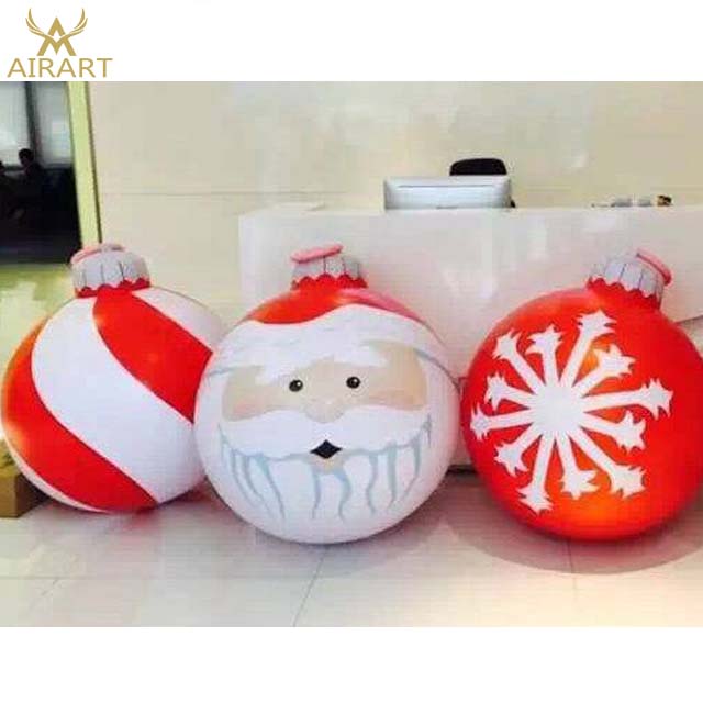 1m inflatable hanging christmas ball for decoration