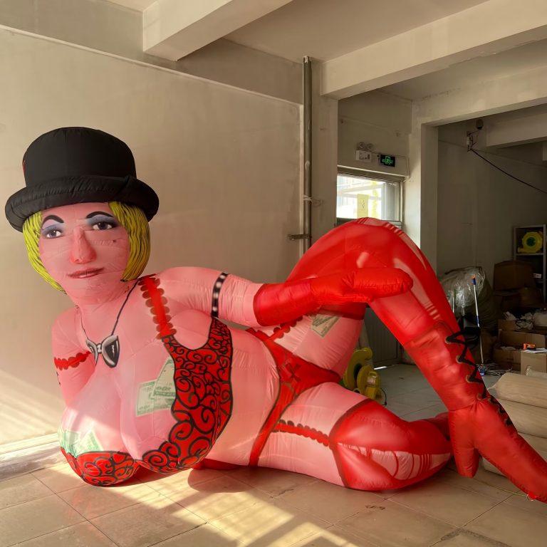 inflatable sexy woman cartoon for stage decoration