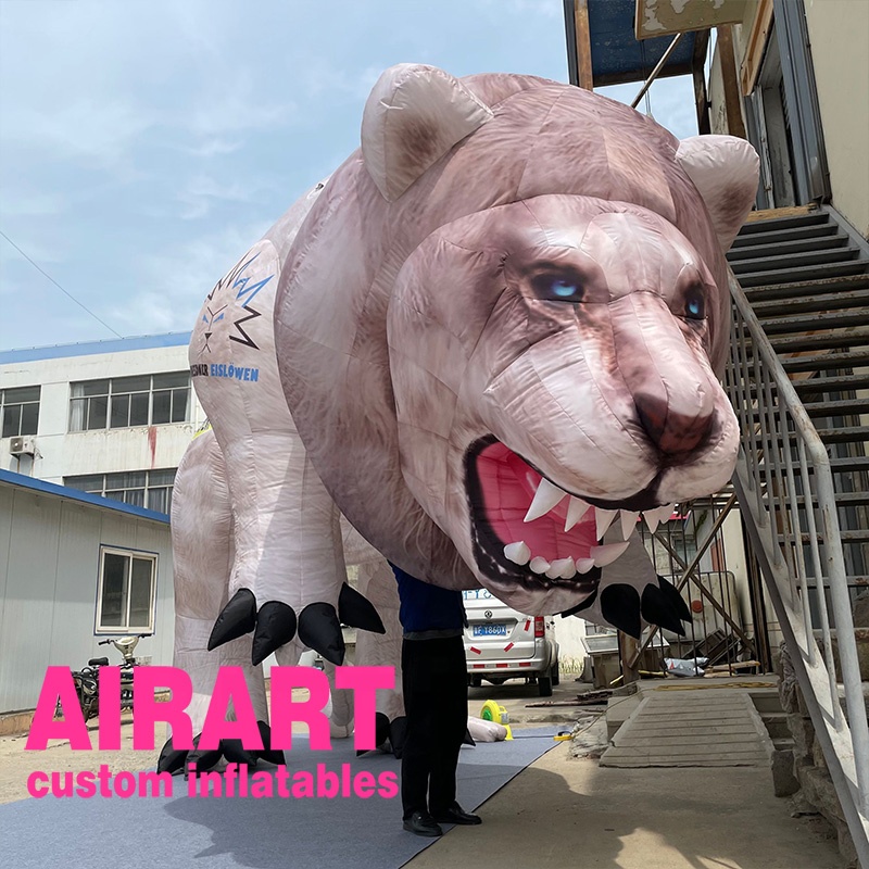 3m tall inflatable hippo animial customized-AIRART