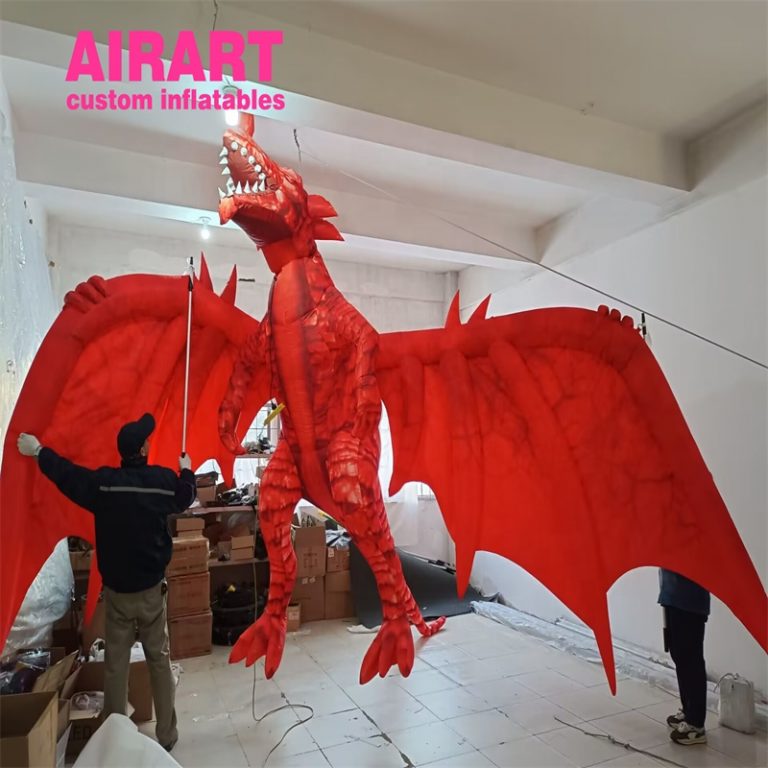 customized inflatable dragon character