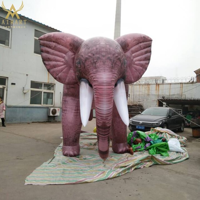 giant inflatable elephant replicas for event decoration