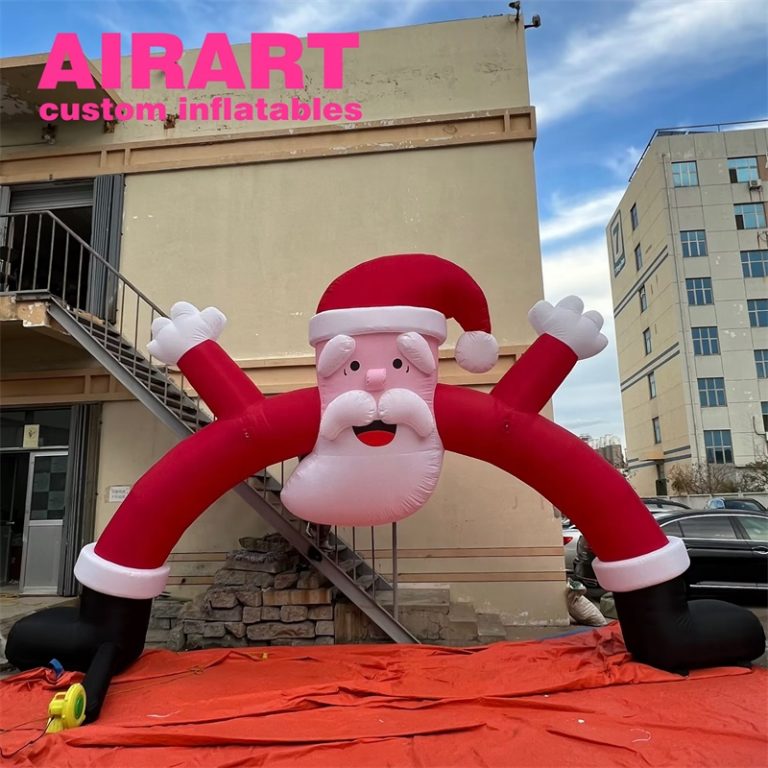 Holiday event inflatable santa arch for Christmas decoration
