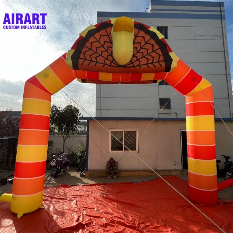 customized design inflatable arch entrence for Christmas party