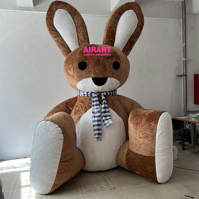 new inflatable plush bunny inflatable rabbit for Easter holiday