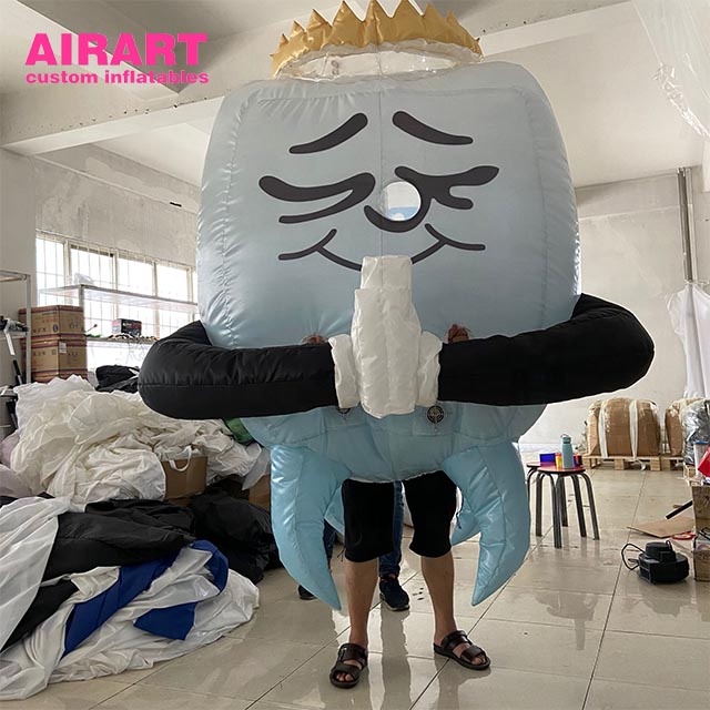 popular sales movable inflatable costumes for advertising