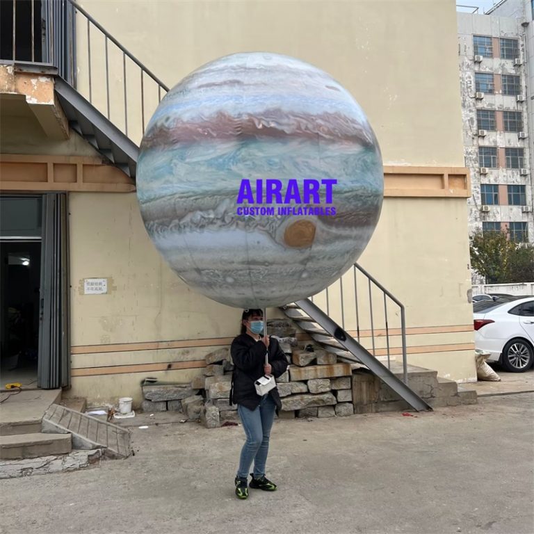 easy cataching movable inflatable planet puppet for parade