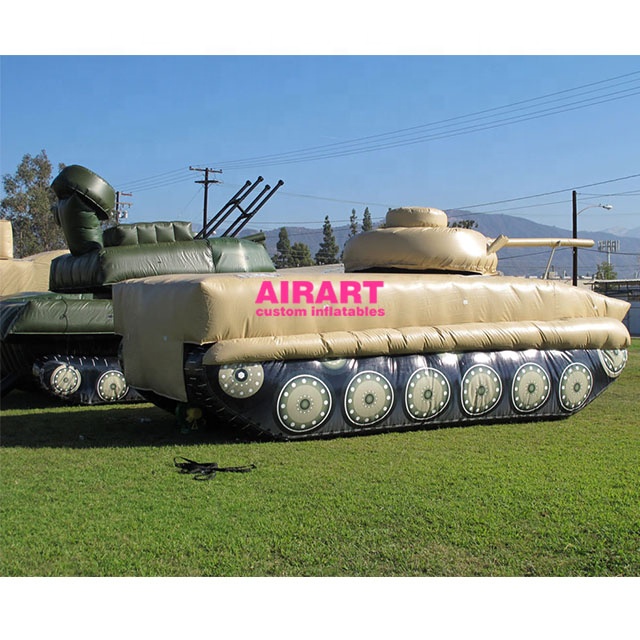 simulated inflatable tank model for exhibition