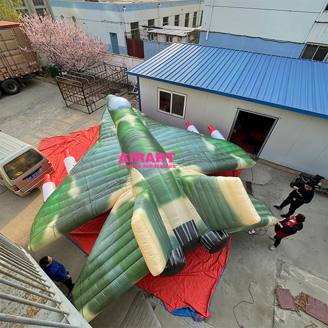giant inflatable fighter for military exhibition