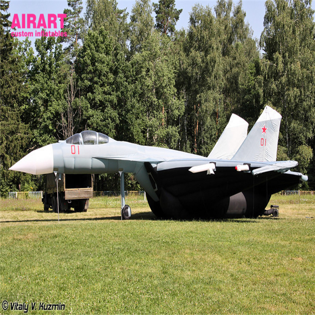 inflatable simulated giant fight plane