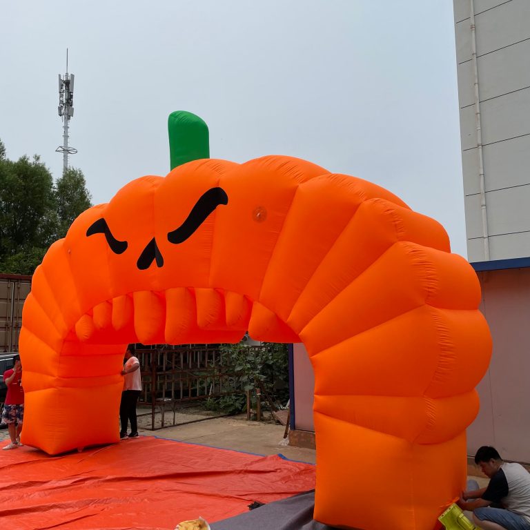 Halloween inflatable pumpkins arches