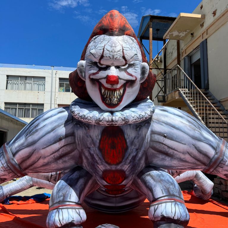 6m wide 7m tall inflatable spider clown (8)
