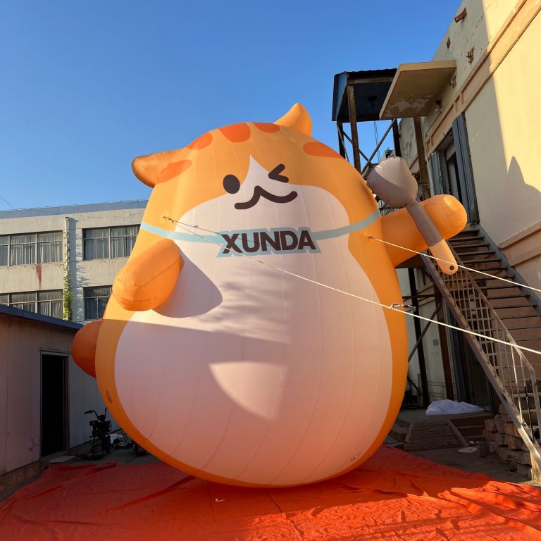 inflatable cat mascot cartoon for holiday decoration