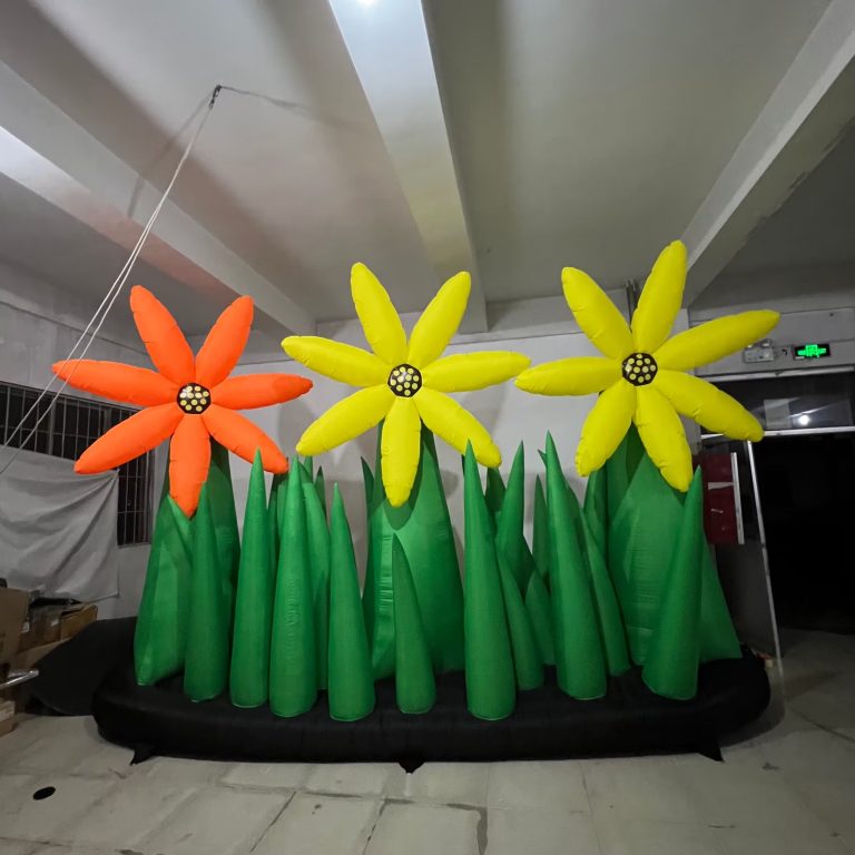 giant decorative inflatable flowers inflatable grass for backdrops