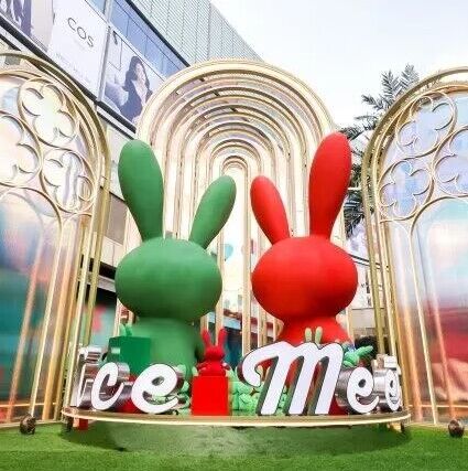 funny inflatable bunny easter yard inflatables decoration