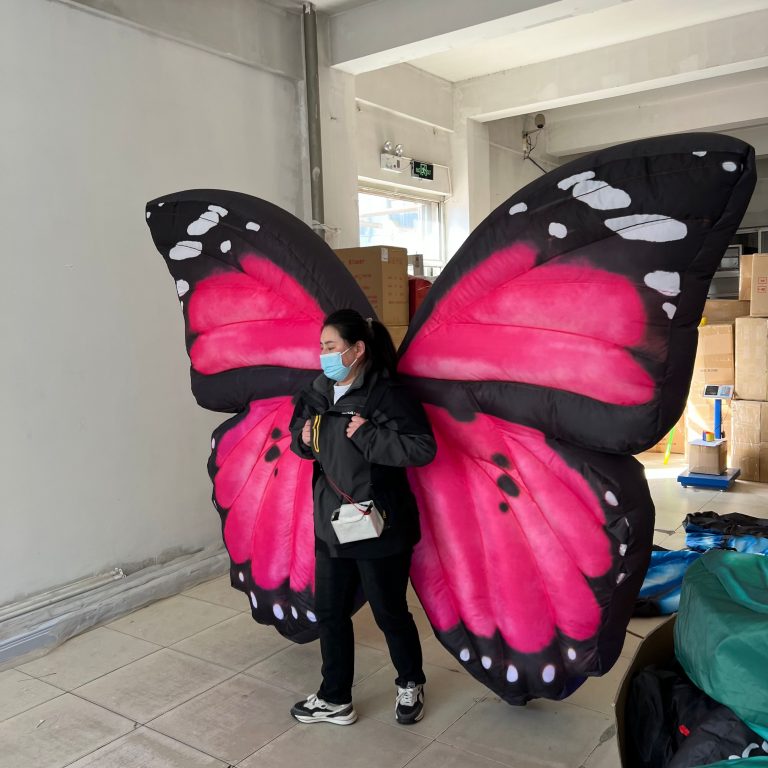 movable inflatable butterfly inflatable wings for parade