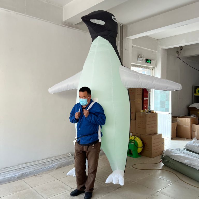 inflatable penguin puppet costumes for party