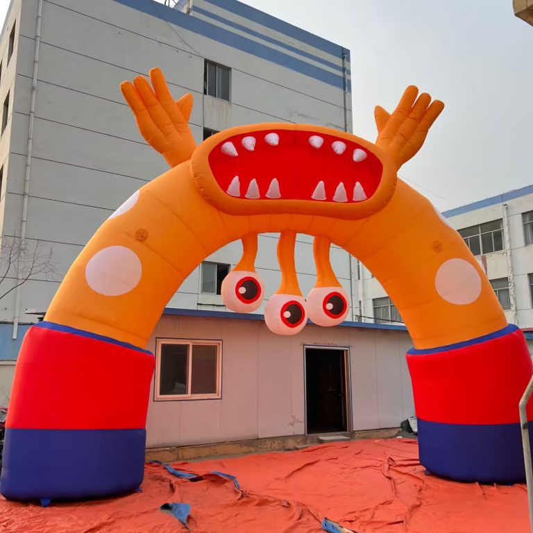 funny monster inflatable arch for party