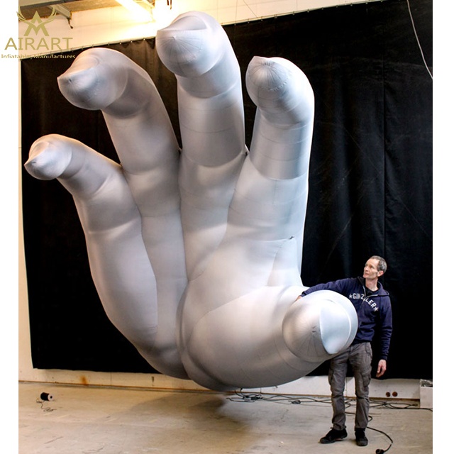 Giant inflatable hands for event/holiday decoration