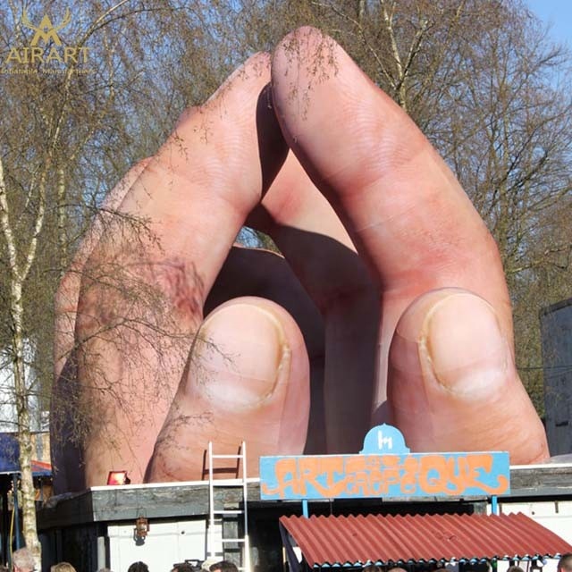 Giant inflatable simulated hands fingers for outdoor decoration
