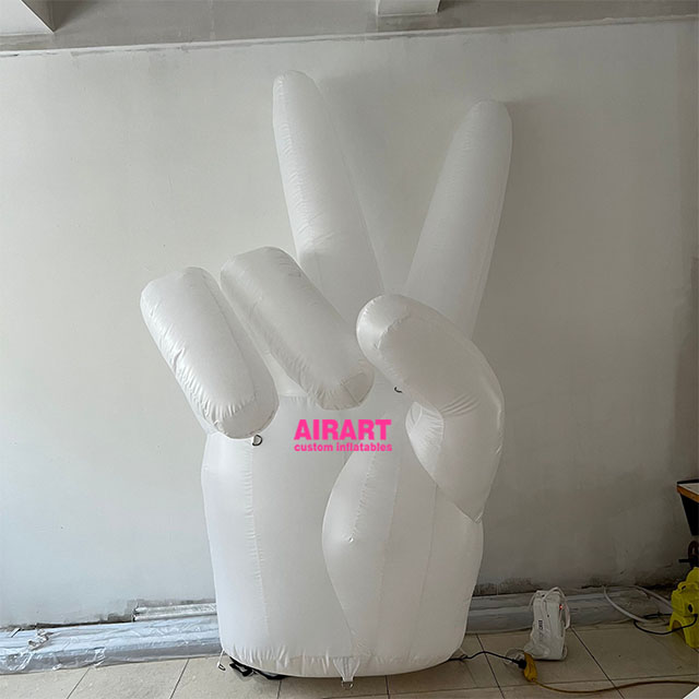 inflatable hand with gesture with customized shape