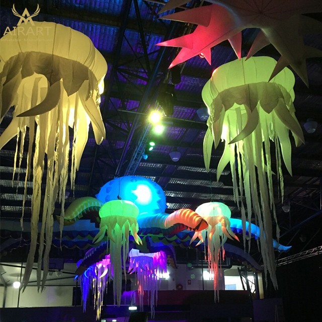 hanging inflatable jellyfish balloon for party decoration