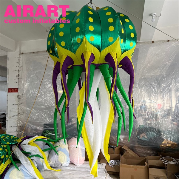 2m LED infatable jellyfish balloon used for party decoration