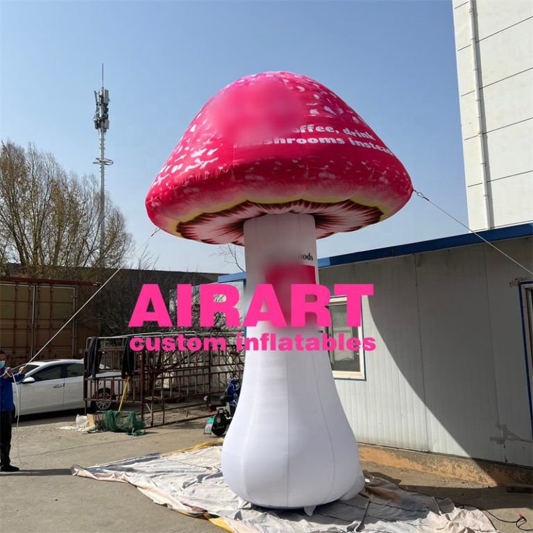 3m inflatable red mushrooms for decoration