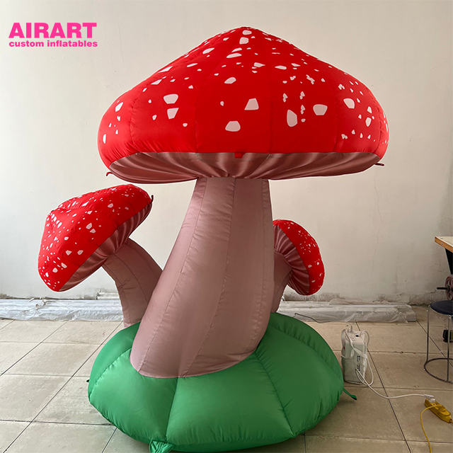 inflatable mushrooms group customized inflatable mushroom for decoration