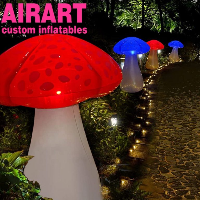 party decoration inflatable mushrooms with LED