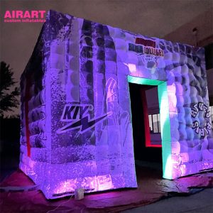 event promotion inflatable tent inflatale cube tent with led