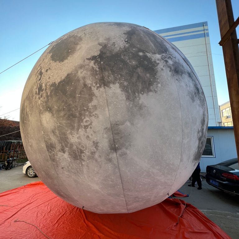 Giant inflatable moon for eventdecoration