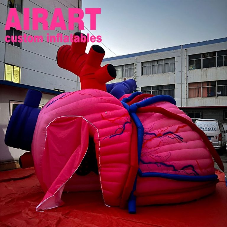 advertising inflatable heart model for exhibition