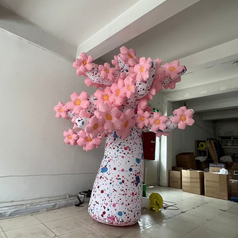 Spring custom inflatable flower tree for decoration