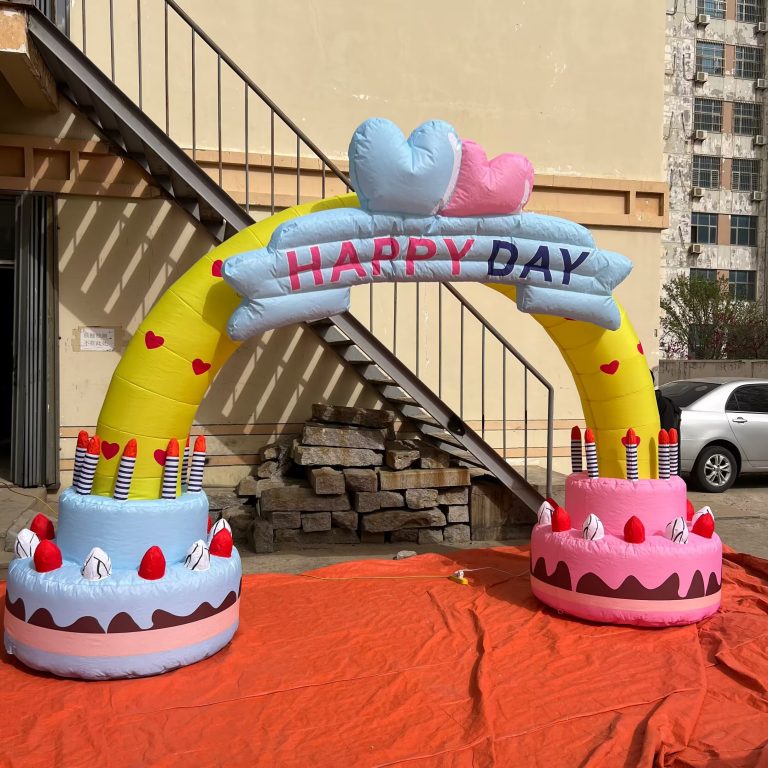 custom inflatable arch inflatable cake arch for birthday party
