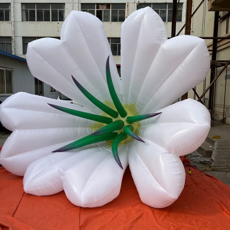 customized inflatable lily flowers hanging for event decoration