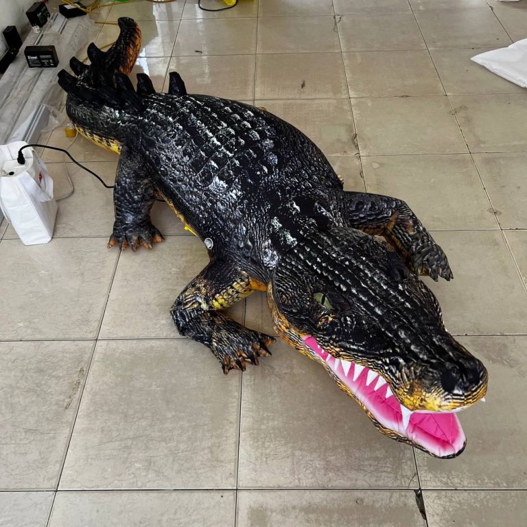 3m long inflatable crocodile animal replicas