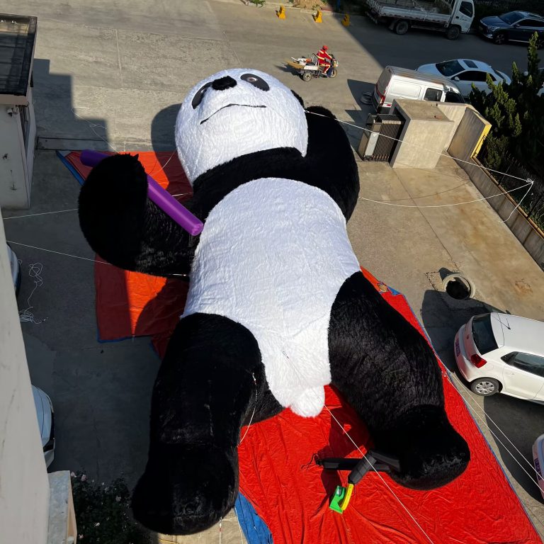 10m long inflatable giant panda plush inflatable panda