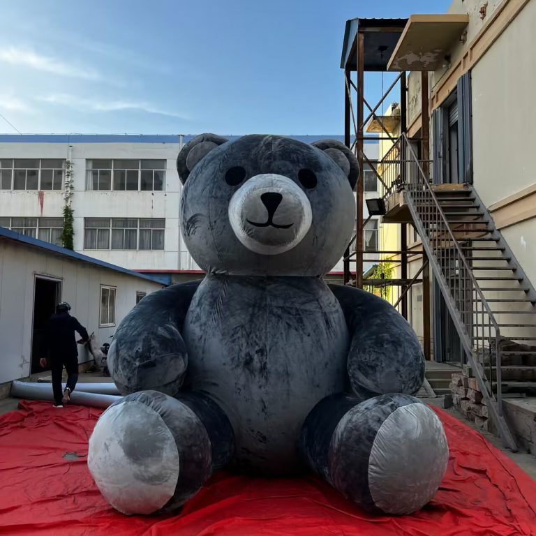 4m high inflatable bear cartoon inflatable grey bear