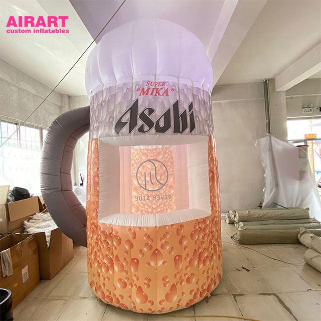 inflatable beer/wine/drink kiosk customized for summer festival