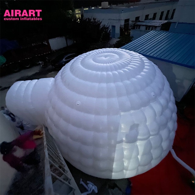 8m inflatable igloo inflatable tent used in event