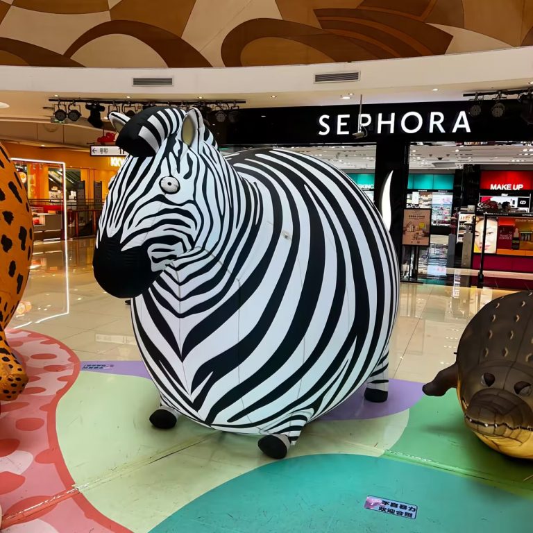 decorated fat inflatable zebra inflatable fat animal cartoons