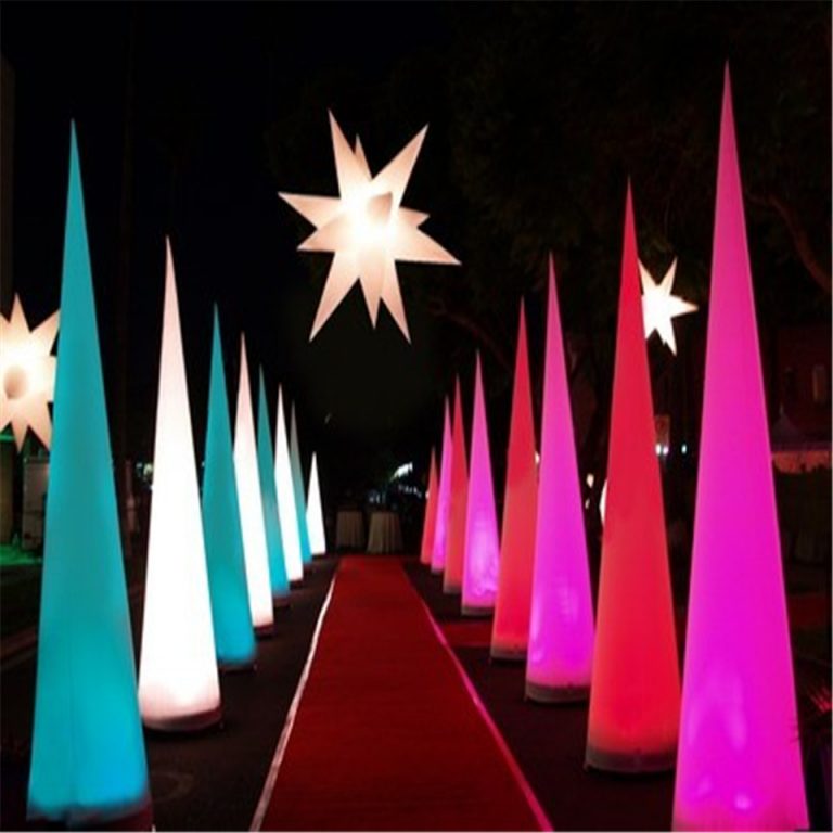inflatable lighting cone inflatable pillar for decoration